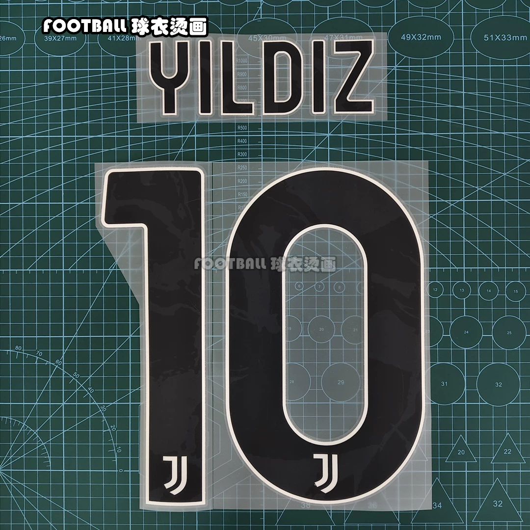 Шрифт домашний и выездной Juventus 20-23-24-25-26 Роналдо Ди Барра Яилдиз, DIY шрифты