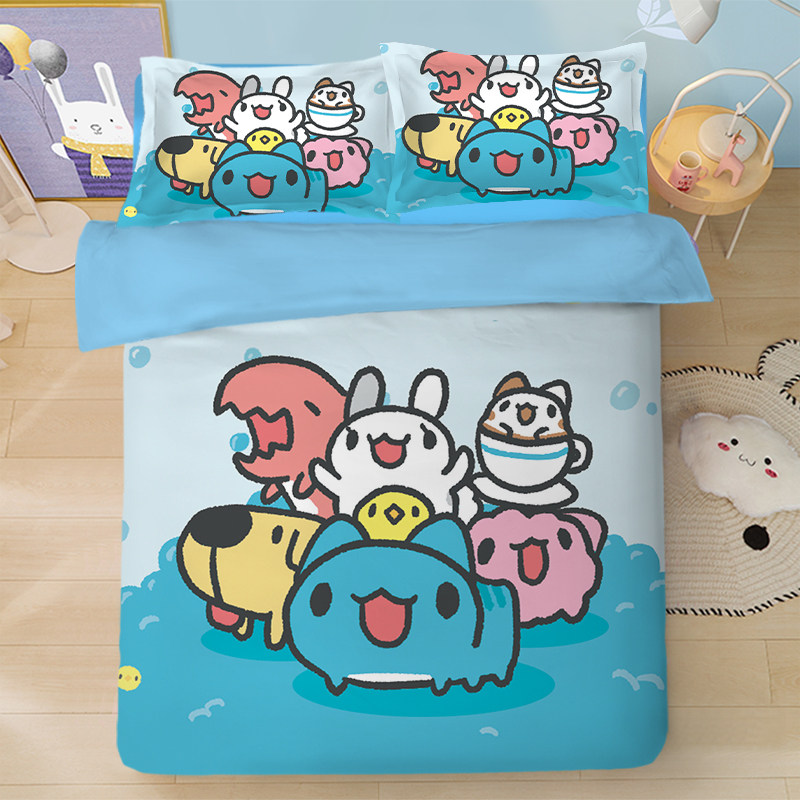 Bugcat Capoo four-piece set Bugcat Capoo cute bedding quilt cover sheets dormitory 1 8 set