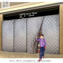 Soundproof door curtain super-strong soundproof free of punch thickened thermal insulation warm and soundproof pu leather cotton door curtain windproof and anti-cold
