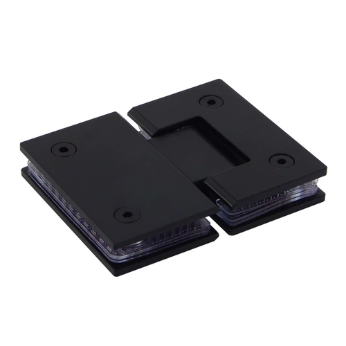 固钛 Клип из нержавеющей стали из нержавеющей стали черная стеклянная дверь петля для душа 180 градусов с двумя шарнир