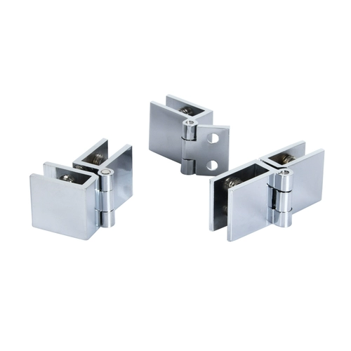 Твердая титановая витрина без перфорации, стеклянная дверная петля, яркая 90-градусная петля из чистой меди, дверной зажим, окно, складное на 180 градусов