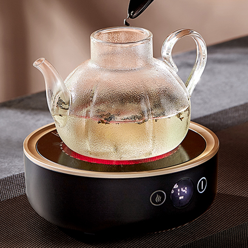 Zhiwei high-end black crystal furnace multi-function water boiler household tea mute furnace quick-cooking pot electric heating furnace tea-making artifact