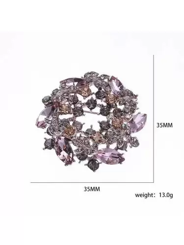 Высококлассная брошь на лацкан, изысканная булавка, аксессуар, инкрустировано бриллиантами