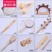 Orff percussion set kindergarten performance instrument music class with castanets hammers tambourine combination set