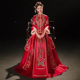 Xiuhe clothing dragon and phoenix coat new year wedding