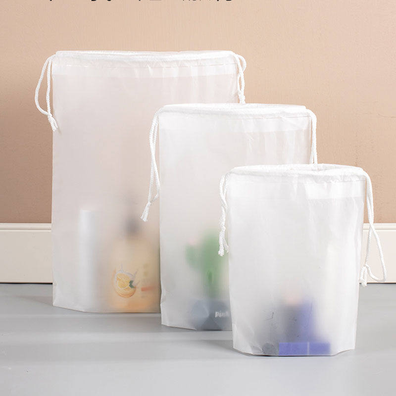 Transparent Travel Bouquet Wet Clothing Towel Underpants Moisture-Proof Toy Cashier Bag Subpumped Rope Seal Portable Waterproof Bag-Taobao