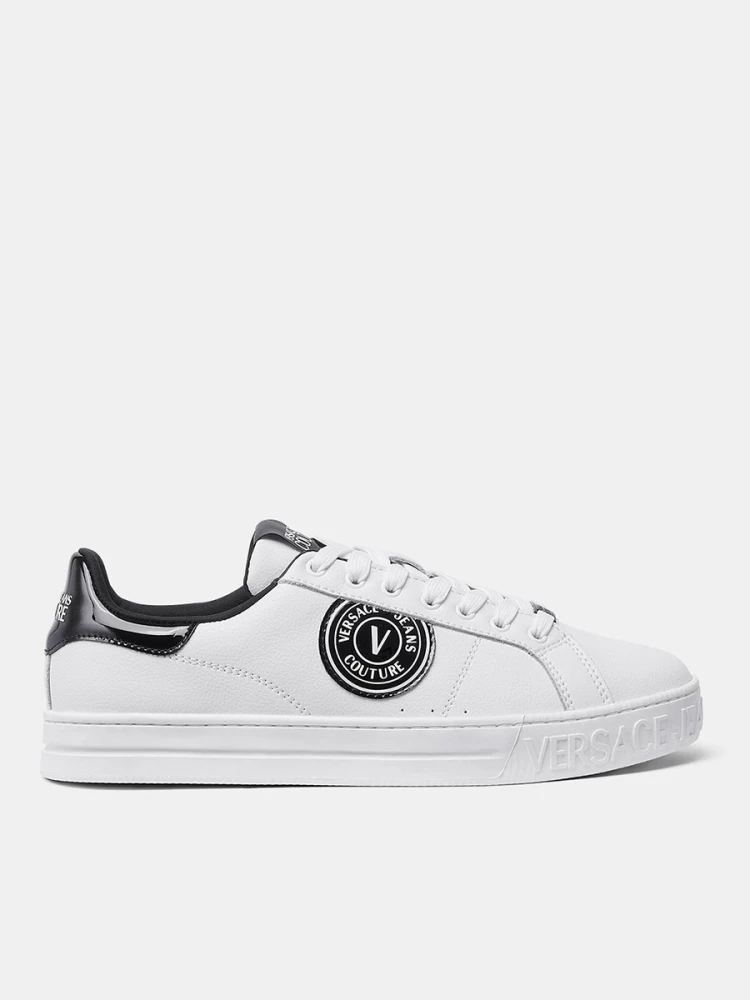 Белые кроссовки в стиле casual для мужчин Versace Jeans Couture