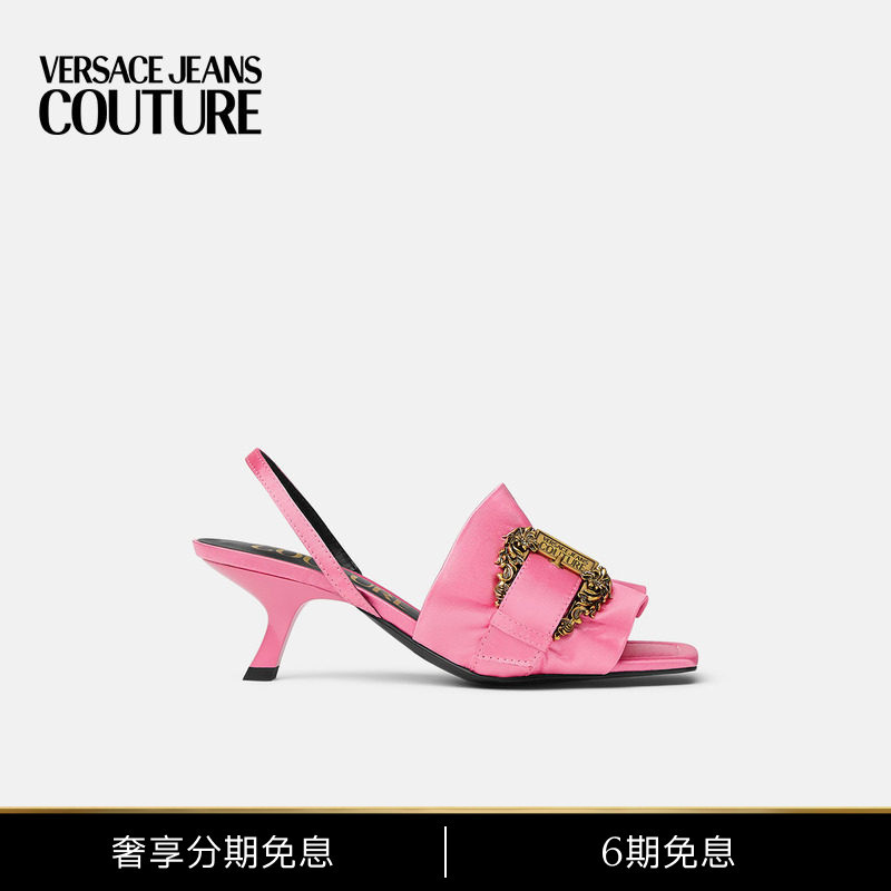 [6 Installments with No Interest] Versace Jeans Couture Women's High-Heeled Sandals