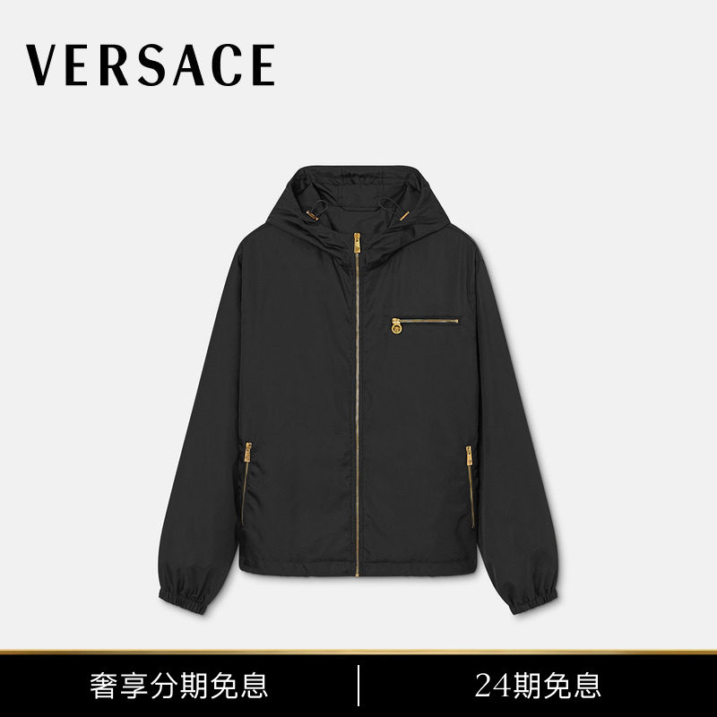 [24 Installments Interest-Free] Versace/Versace Men's Nylon Jacket