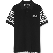 (New product for autumn and winter) VERSACE JEANS COUTURE Mens Logomania regular version Polo shirt