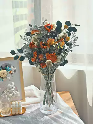 Sunflower real flower dry flower air dried Daisy eternal flower natural ins graduation gift photo props vase bouquet