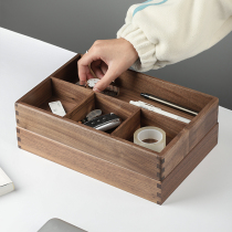 Solid wood desktop stationery contains wooden office supplies advanced finishing artifacts can be superimposed