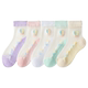 女童袜子夏季薄款儿童水晶袜中大童女孩夏天玻璃冰丝透明棉底短袜