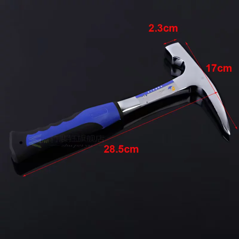 Rock Pick Geology with Pointed Head Hammer Grip Chisel Edge