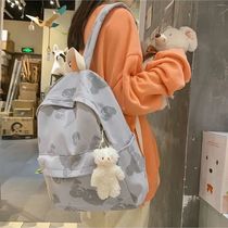 双肩包女新轻便大学生书包牛津布旅行校园大容量电脑背包小众森系