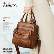 Bag 2022 new spring and summer retro womens bag portable shoulder Messenger bag three-purpose bag female casual backpack