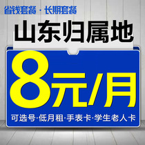 Dongying mobile phone card traffic card 4G number card package low monthly rent Internet card King card no domestic roaming