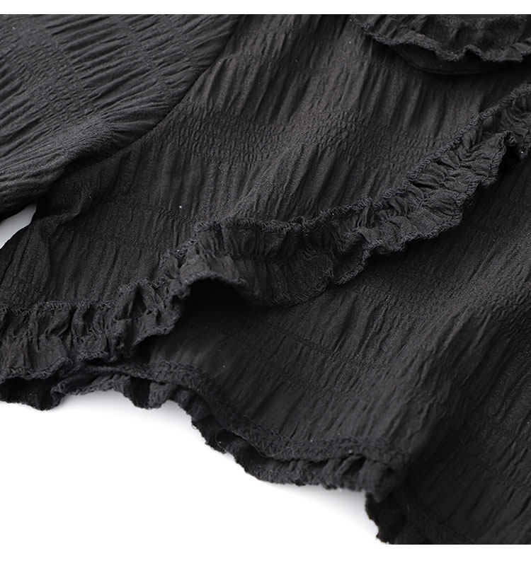 PAIXIANG Черная кукла, летний лонгслив, короткий тонкий кардиган, защита от солнца 