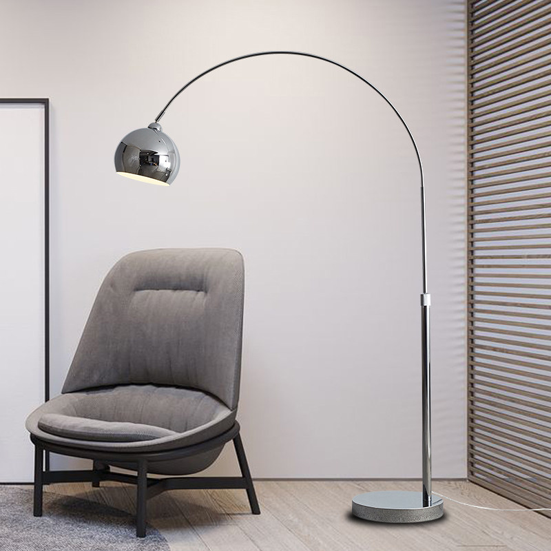 Modern minimalist Nordic expression Denmark lounge fishing floor lamp Living room sofa showroom Lift metal Lights