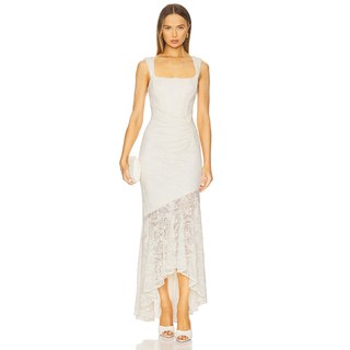 [冬季新品]MORE TO COME MICAH 蕾丝裙子 象牙白REVOLVE小众