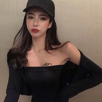 Early autumn western style age-reducing Hong Kong flavor suit womens 2020 new thin bandeau top jacket cardigan fashion two-piece suit