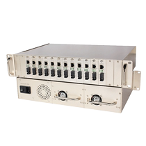 16-slot optical transceiver rack carrier-grade aluminum alloy 2u plug-in transceiver card centralized power supply dual power supply rack