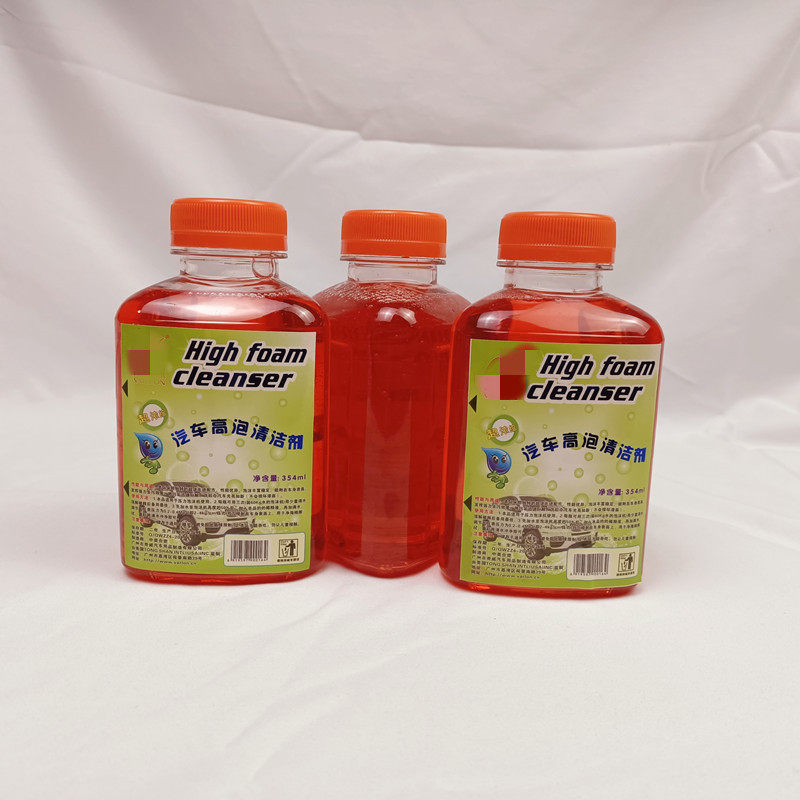 High-foam high-concentration car wash liquid car water wax strong decontamination glazing white car black car special foam cleaning agent