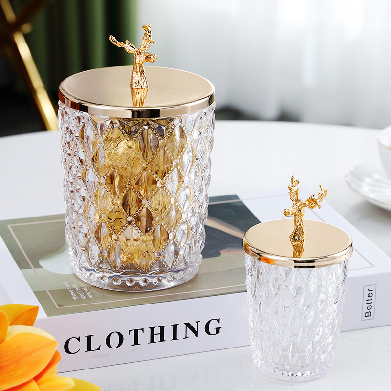 Household toothpick box high-grade personality creative cotton swab box light luxury toothpick holder with cover net red dental floss desktop storage box