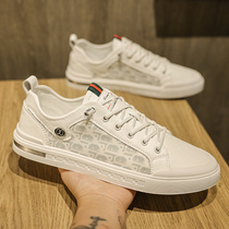 Mens shoes Little white shoes mens summer breathable thin section 2022 new mens sails shoes 100 hitch soft bottom casual board shoes