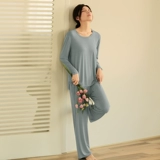 Зимняя пижама, лонгслив, штаны для влюбленных, комплект, коллекция 2023