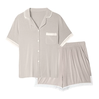 Светлый мокко [376 женский стиль] Шорты с коротким рукавом