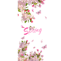 Spring decoration clothing store electrostatic stickers spring new decoration window glass stickers spring atmosphere layout stickers