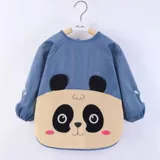 Детский демисезонный нагрудник, водонепроницаемое термобелье, фартук для еды, анти-грязь, сзади на завязках