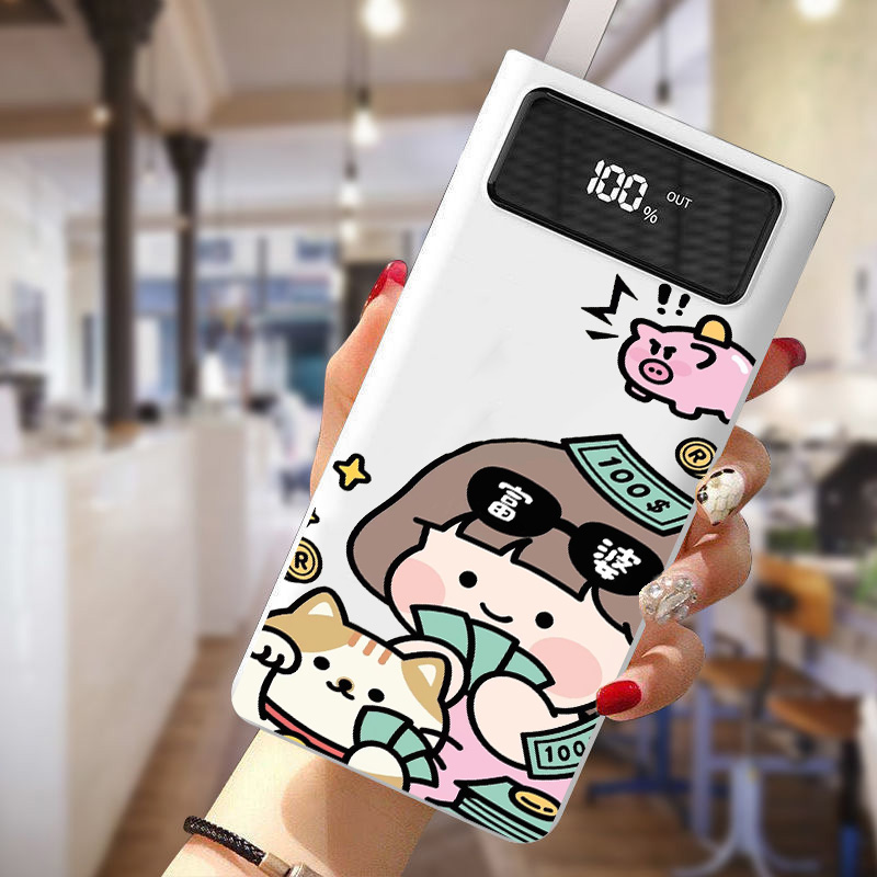 The super large capacity of 50,000 mAA Power Cartoon Student Party is convenient to carry 50,000 suitable for Android Apple