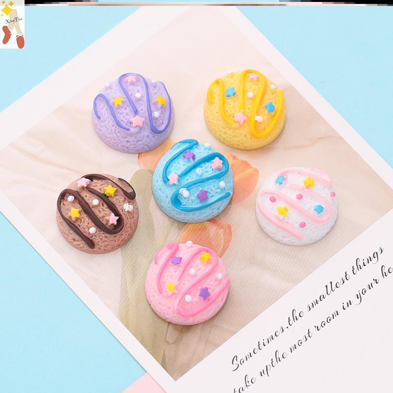 Ice cream ball resin accessories cream droplet diy mobile phone shell decorated cup decorated with self-made hair decoration materials