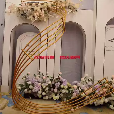 Wedding props stage background aerial music decoration PVC tube free bending Stal hanging ceiling wedding arrangement