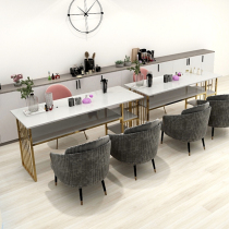New manicure table double single marble nail table and chair set nail shop workbench manicure table
