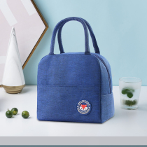 Lunch bag insulated lunch bag canvas office worker with rice handbag handbag hand carrying waterproof thick aluminum foil insulation bag