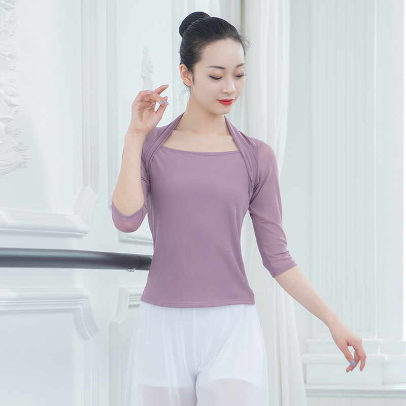 Classical Dance Rhyme Dress Ballet Body Clothing Fairy Qi Sound Rhyme Costume for Lean Dance Floor Blouses Women Long Sleeves
