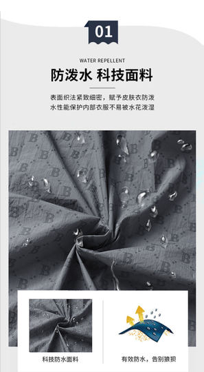 夏季薄款外套男士防晒衣帅气潮流运动骑行风衣休闲轻薄透气皮肤衣