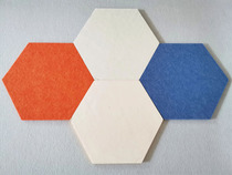 Polyester fiber sound-absorbing board hexagonal bedroom cinema ktv piano room kindergarten decoration color background wall sound insulation