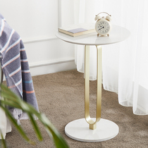 Sofa edge a few simple Nordic modern iron art Round table Bedside Cabinet Light Lavish Rockboard Small Tea Table Corner a few