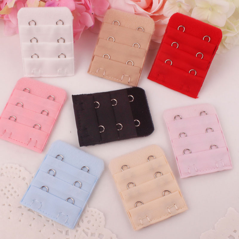 Large two-row buckle renewal bra lengthened buckle underwear adjustment buckle 2 buckle lengthened with extension buckle width 1 9 Two rows of buckle