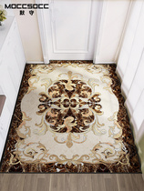 Floor mat Doormat door new European short velvet non-slip floor mat Living room door entrance mat Foyer carpet customization
