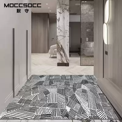 Foot mat doormat entry door Modern home doormat household room entrance non-slip dust removal easy to take care of can be cut floor mat