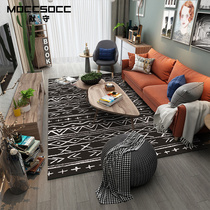 Living room carpet Sofa coffee table carpet Household light luxury Nordic modern non-slip washable floor mat ins bedroom bedside blanket