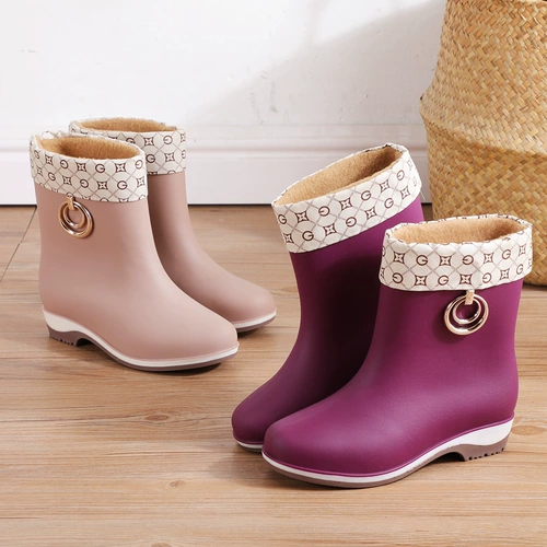 Модная обувь, нескользящие туфли, сапоги, средней длины