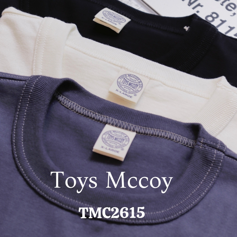Toys Mccoy Pocket Tee Retro Bucket-Knit Crew Neck Pocket Short-Sleeve T-Shirt