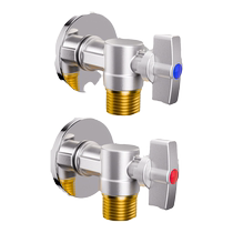 TOZ ball valve large flow gas water heater all copper faucet 4 points switch valve ball core triangle valve water valve