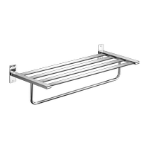 TOZ Xunshang towel rack 304 stainless steel hardware pendant set bathroom bathroom punch-free bath towel storage rack